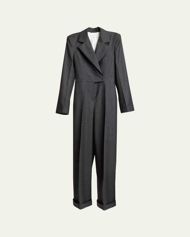 Tuxedo Wool Jumpsuit